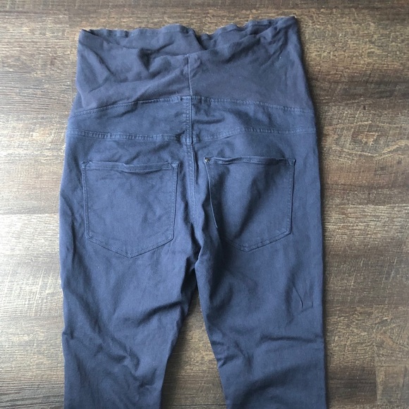 Maternity Blue jeggings Pants over the belly - Picture 3 of 6